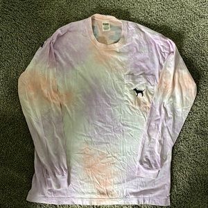 VICTORIA’S SECRET PINK long sleeve tie-dye tee, Lg